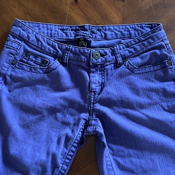 Refuge Purple Low Rise Skinny Jeans Juniors Size 7 - Picture 2 of 9